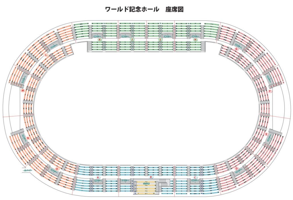 神戸ワールド記念ホール座席