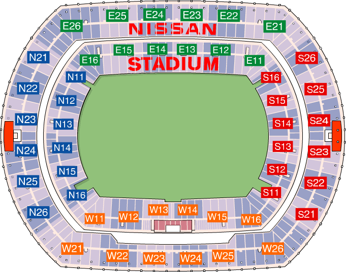 日産スタジアム座席